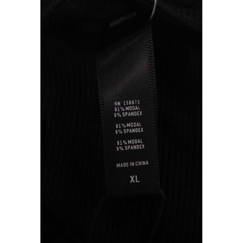Skims Women Collared Long Sleeve Pima Cotton Button Up Top Black Size XL - Picture 5 of 6